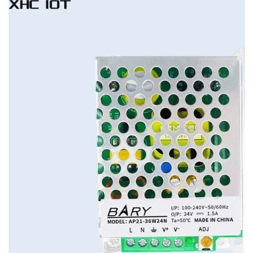 AC-DC Switching Power Supply Module 36W Output Power 100-250VAC To DC24V 1500mA DIP AP21-36W24N White Aluminum Alloy Shell