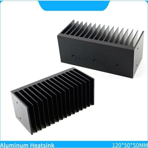 Aluminum Heatsink Radiator Cooling for For Electronic Chip IC LM1875 TDA7293 Chips Heatsink Cooler Pads 120*50*50mm
