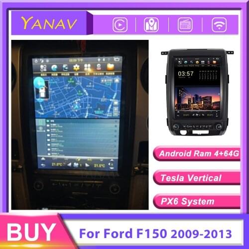 Android 2 Din Car Radio Audio For Ford F150 2009-2013 Head Unit Car Video Stereo Receiver Multimedia MP3 Player GPS Navigation