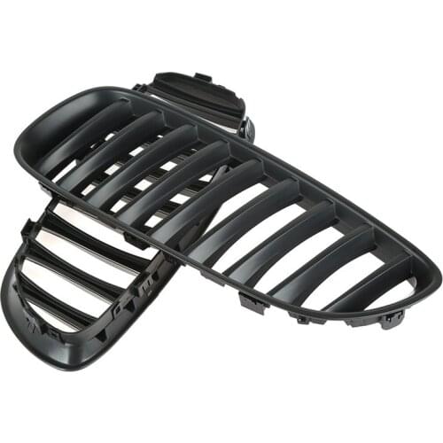 2x/1 Pair Car Single Line Matte Black Front Kidney Grille for BMW E89 Z4 20i 2009-2015 High Quality Accessories