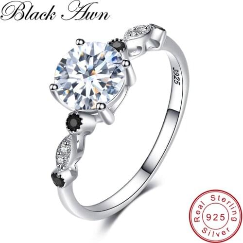 Black Awn Wedding Rings