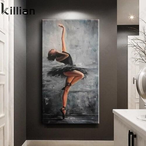 Black Swan Ballet Girl Dancing Print Art Wall Poster Modern Paintings On The Wall Dance Room Bedroom Living Room Home Decoration