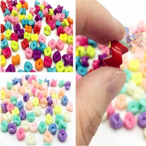 DIY Childrens Creative Beaded Acrylic Plastic Gear Beaded Puzzle Assemble Free Combination Toy 9.5mm/20pcs
