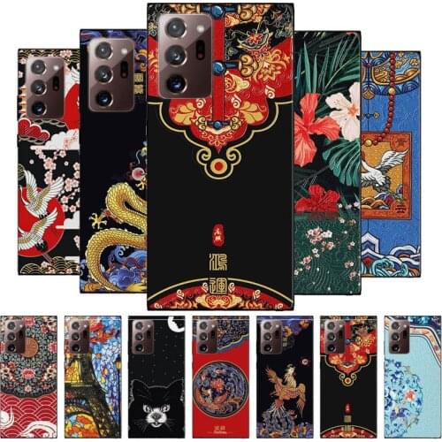 For Samsung Galaxy Note 20 Ultra Case 3D Dragon Emboss Soft TPU silicone Back Cover For Coque Samsung Note 20 Note20 Ultra Case