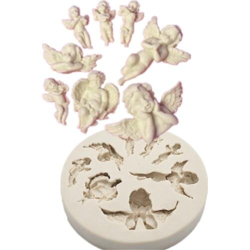 Luyou DIY Silicone Fondant Angel Mold,Angel Cake Fondant Mold Cake Decorating Tools Pastry Kitchen Baking Accessories FM1257