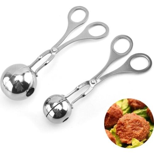 Meatball Maker Stainless Steel Meatball Clip Fish Ball Rice Ball Making Mold Tool Convenient KitchenKitchen Accessories