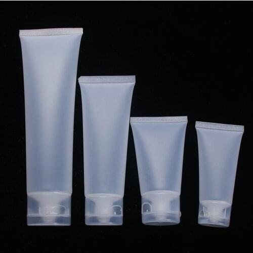Empty Portable Travel Tubes Squeeze Cosmetic Containers Cream Lotion Plastic Bottles 20ml 30ml 50ml 100ml