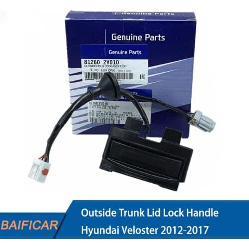 Baificar Brand New Genuine Outside Trunk Lid Lock Handle 81260-2V010 For 2012-2017 Hyundai Veloster W Rear Camera Free Shipping