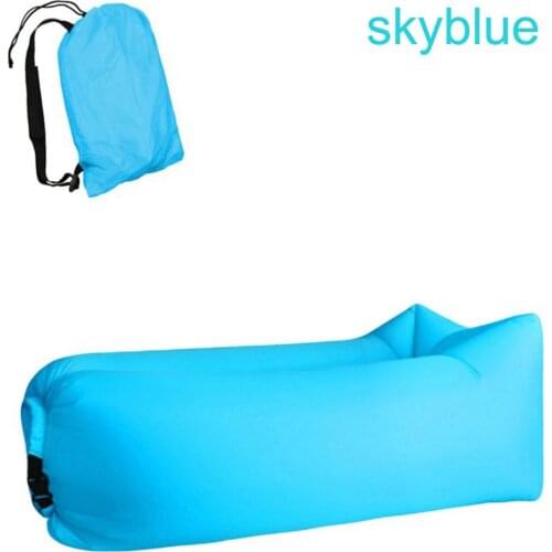 Camping Inflatable Sofa Lazy Bag 3 Season Ultralight Sleeping Bag Air Bed Inflatable Fast Beach Lounger Mat Sleeping Mattress