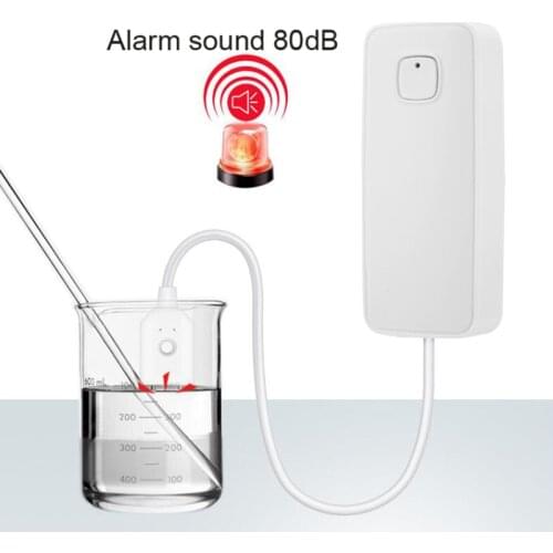 Tuya Wifi Water Leakage Alarm Independent WIFI Water Leak Sensor Detector Flood Alert Overflow Security Alarm System Tuya Smart