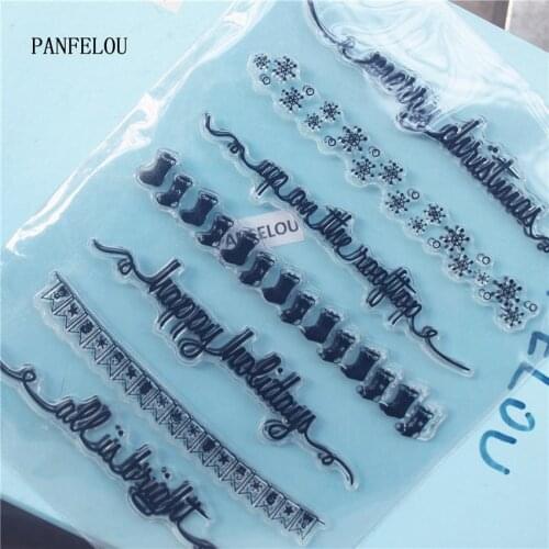 Text Hang Rope Clear Stamp DIY Silicone Seals Scrapbooking/Card Making/Photo Album Decoration Supplies Sheets
