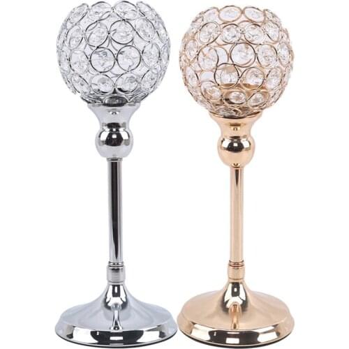 VWH Decorative Silver Candlesticks