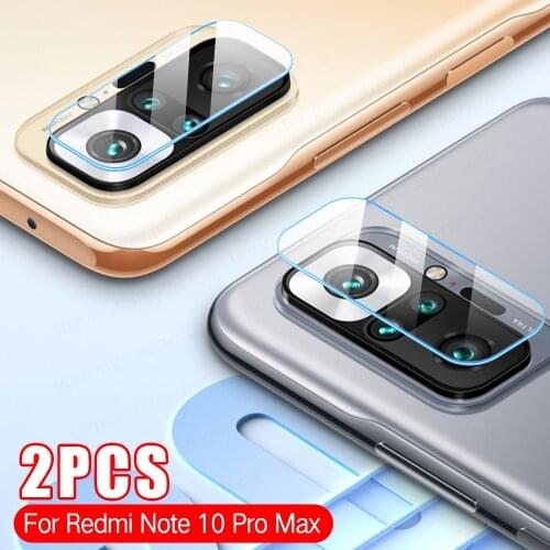 2pcs Tempered Glass For Xiaomi Redmi Note 10 Pro camera lens Screen Protector Glass For Redmi Note 10 Pro Max 10s note 10 Film