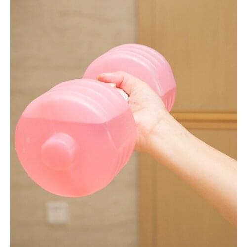 1pcs 1kg New Water injection Dumbbells for Fitness Aquatic kettlebell Weight Loss Exercise Equipment Indoor fitness dumbbell