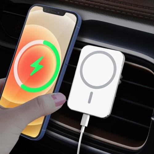 15W Newest Magnetic Wireless Car Charger Mount for iPhone 12 Pro mini Fast Charging Wireless Charger Car Phone Holder