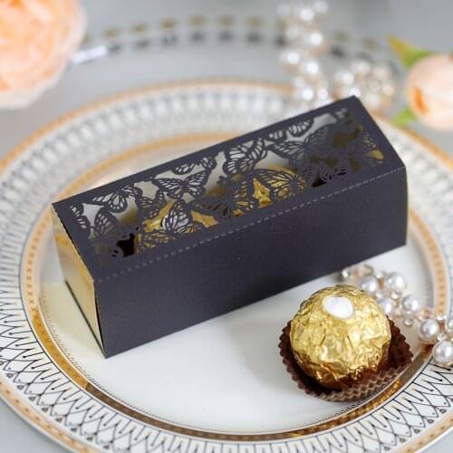 20pcs Candy Box Hollow out butterfly Wedding Candy Box Gifts Favor Box DIY Event Party Supplies