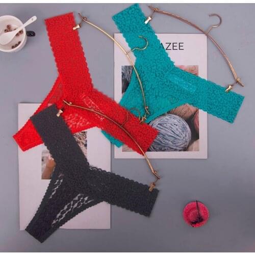 Big size XL-5XL Women lace G-Strings shorts Briefs sexy underwear ladies panties lingerie pants thong intimate wear 3pcs ac70