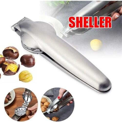 304 Stainless Steel 2 in 1 Quick Chestnut Clip Walnut Pliers Metal NutCracker Sheller Nut Opener Kitchen Tools Cutter Gadgets