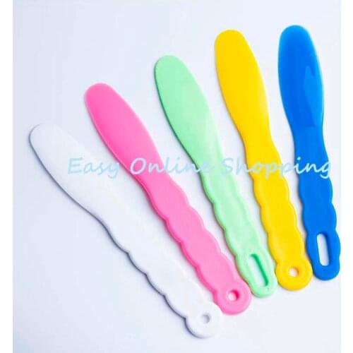 5pcs Material Alginate Assorted Dental Lab Plastic Mixing Spatula For Impression