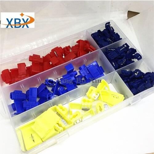 85PCS Fast Connecting Joints T Type Wire Electrical Cable Connectors Quick Splice Terminals Crimp kit