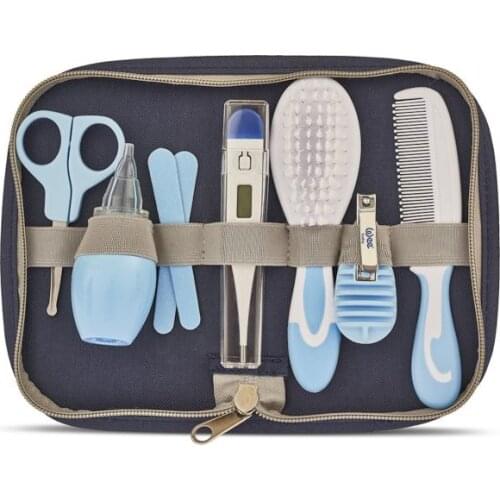 Wee Baby Baby Care Set Blue - Pink 9 Pieces Bag Gift | Baby Care Items Ultra Quality