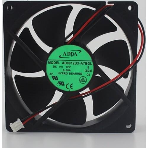 AD0912UX-A7BGL 9225 hydraulic four-wire temperature control 9CM silent fan 12V 0.50A