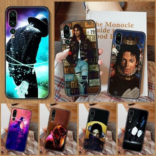 Michael Jackson Phone Case For Huawei P Mate P10 P20 P30 P40 10 20 Smart Z Pro Lite black silicone hoesjes art shell painting