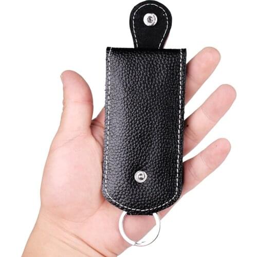 Pull-Style Women Housekeeper Keychain Wallet Genuine Leather Men Hasp Car Key Holder Cover Bag 2020 New Organizer Key Case