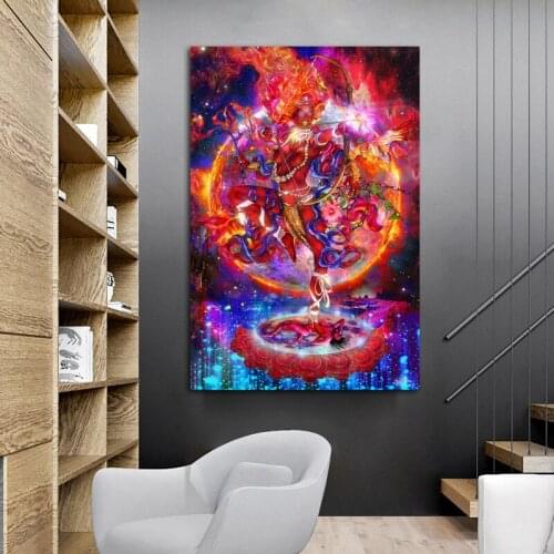 CHENFART Kurukulle She who is the cause of knowledge canvas painitng oil painting Wall Pictures For Living Room Home Decor