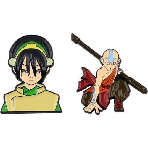 DB647 Cartoons Avatar Lapel Pins Anime Badges Enamel Brooches For Women Cute Pins Metal Decorative Badge Brooches On Backpack