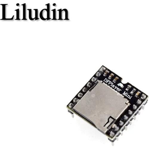 DF Player Mini MP3 Player Module MP3 Voice Decode Board Supporting TF Card U-Disk IO/Serial Port/AD for arduino Diy Kit