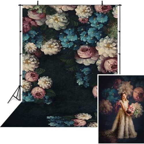 Rose Flower Photography Background For Adult Portrait Backdrop Retro Art Backdrops Professional Photostudio