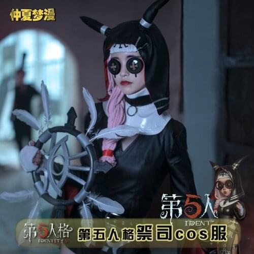 Hot Game Identity V Cosplay Costume Priests Gilman Fiona Divine Light Skin Clothing Halloween Priests Role Play Uniform Suit