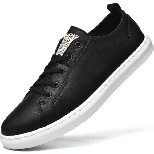 Mens Shoes Spring And Autumn Shoes Mens Casual Shoes Fashion Shoes Genuine Leather Sneakers Simple Men Shoes