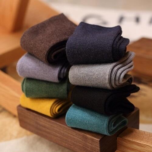 Long Socks Women Autumn New Female Fashion Socks Solid Wild Deodorant Comfort Brief Elastic Cotton Socks Lady Retro Korea Style