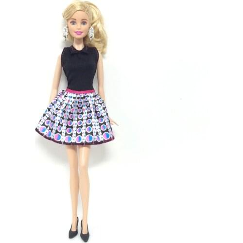 NK Newest Doll Dress Beautiful Handmade Party ClothesTop Fashion Dress For Barbie Noble Doll Best Child Girls'Gift 015A