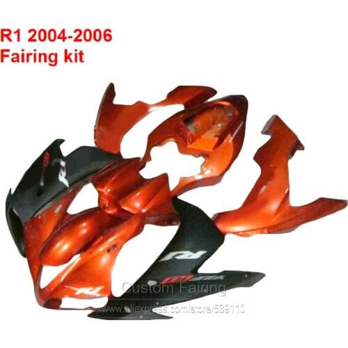 Injection Fairings For YAMAHA YZF R1 2004 2005 2006 year 04 05 06 ( Burnt orange ) fairing kit free decal SZ70