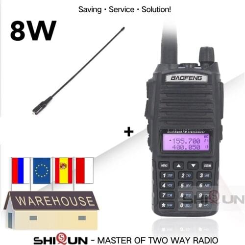 8W BaoFeng UV-82 Walkie-Talkie Dual Band with NA-771 VHF / UHF UV 82 Walkie Talkie 10 KM UV82 Baofeng 8W Radio 10 KM UV-9R UV-5R