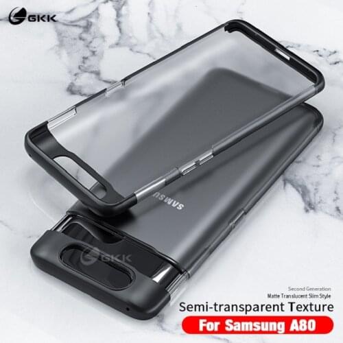 GKK Luxury Simple Case for Samsung Galaxy A80 Case Translucent Anti-shock Ultra-thin Hard PC Matte Cover for Samsung A80 Coque