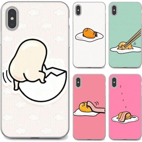 Silicone Phone Bag Case funny-Gudetama For Samsung Galaxy S7 S8 S9 S10E S20 FE Note 10 20 Edge Lite Plus Ultra