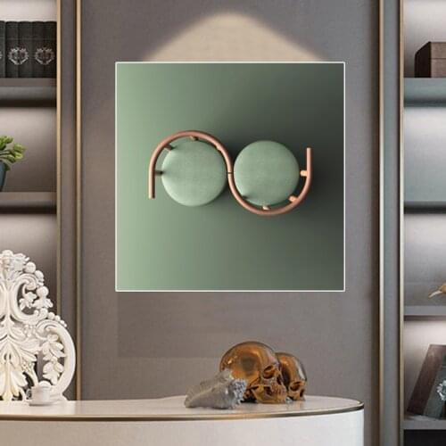 Modern Minimalist Pattern Canvas Painting Green Stool Posters and Prints Wall Pictures Nordic Living Room Home Decoration