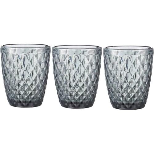 Vodka Juice whisky Drinking Cup Glasses Purple 3pcs / lot Bar Household Wedding 240ml 8oz Diamond Beverage Glass Cup