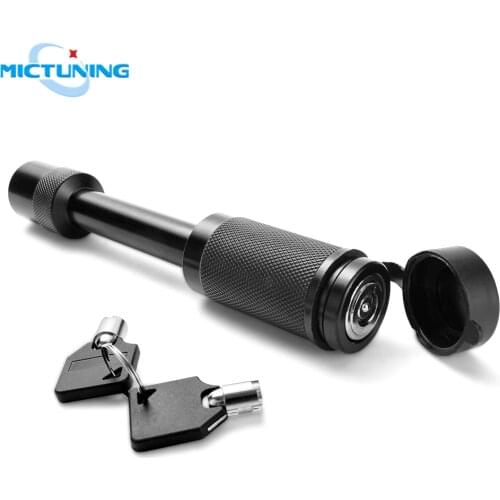 MICTUNING Heavy Duty 5/8" Trailer Hitch Pin Lock Plum Blossom Lock Core 2 Keys & Rubber Cap for Class III, IV, V Hitch Receiver