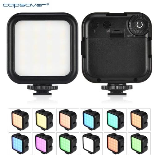 Capsaver LED Panel Light RGB Photography Fill Lamp 3000-6000K Dimmable Composable Video Light Universal for DSLR Camera Tripod
