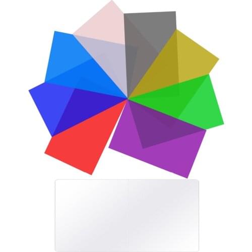 Neewer 8-pack Lighting Color Filter Tansparent Color Correction Filte in 8 Colors for Neewer CN160 CN126 CN216 LED Video Light