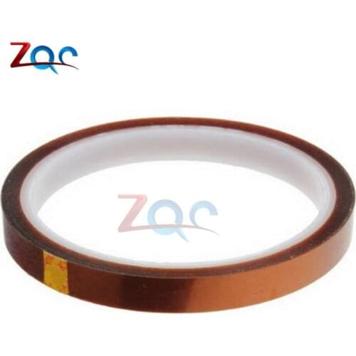 High Temperature Resistant Tape Roll Gold 10mm Width 100ft Heat Resistant Adhesive Polyimide Insulation Thermal Tape for BGA