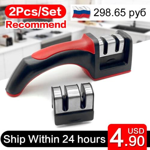 Hot 2 stage Knife Sharpener Sharpening Stone Detachable Sharpeners Kitchen Sharpening System Tungsten Steel Grinder Knife Tool