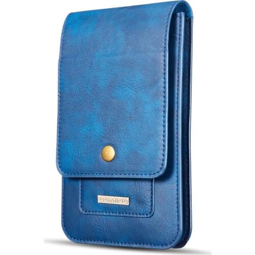 Universal leather cell phone bag for 5.5"- 6.5" smartphone