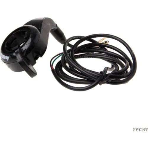 24/36/48V Universal Motorcycle E-Bike Scooter7/8 Handlebar Black Thumb Throttle Electric Bike Scooter-Y11