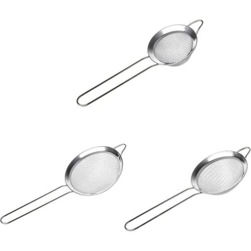 High Quality Kitchen Cooking Tools Supplies Stainless Steel Colanders Oil Strainers -35